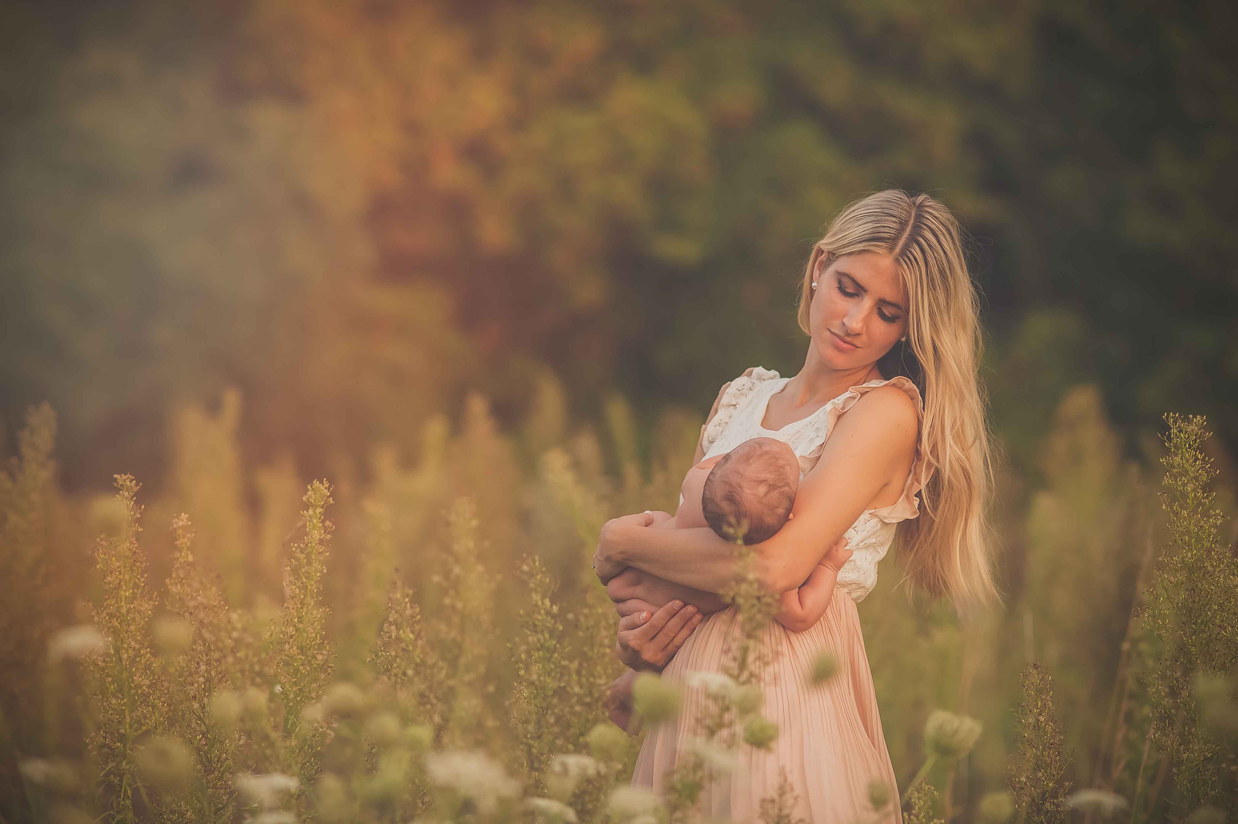 Tania holding Gabriel