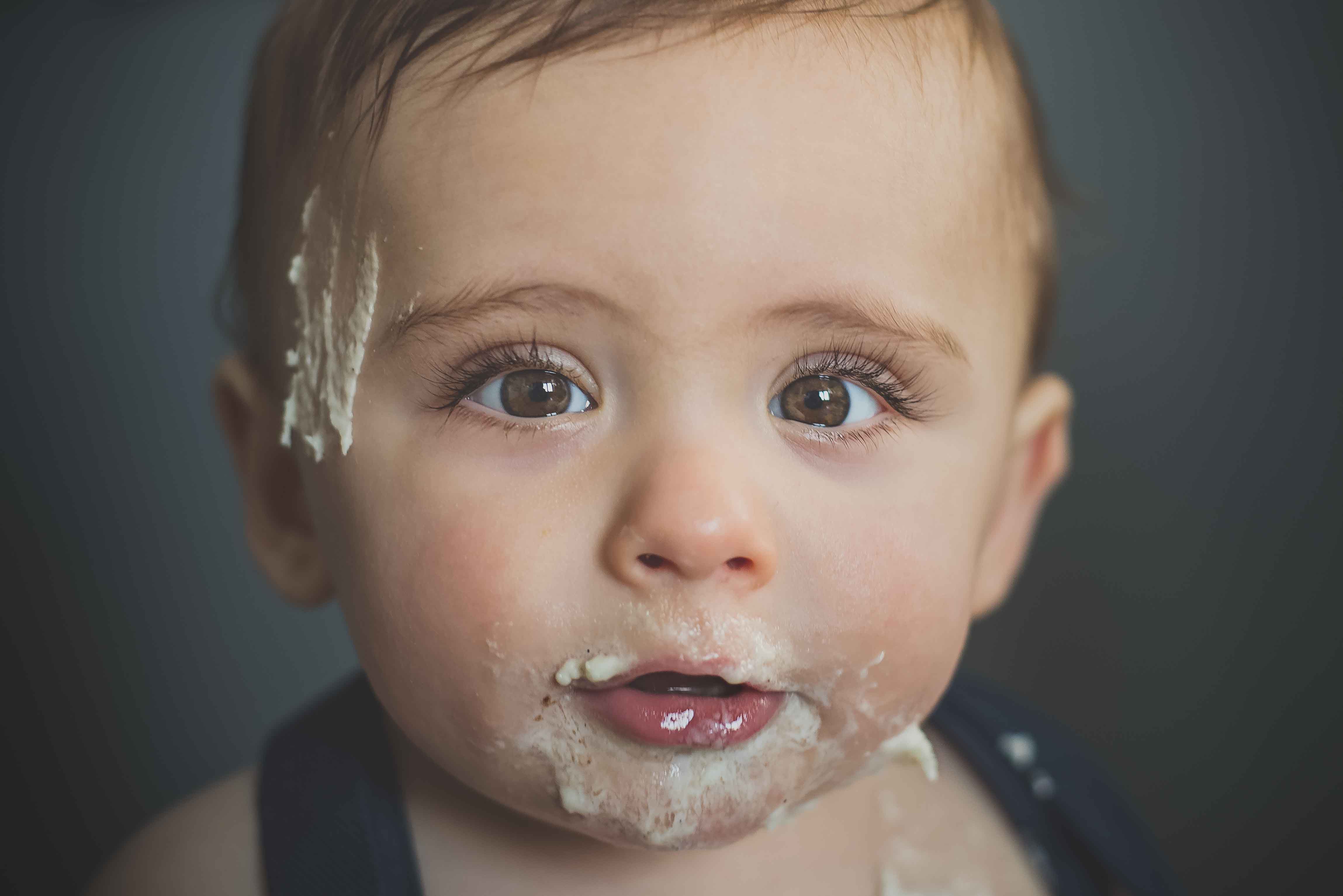 Cake Smash Face Boy